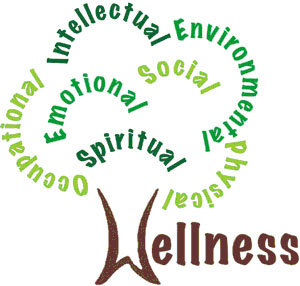 Health education wellness logo