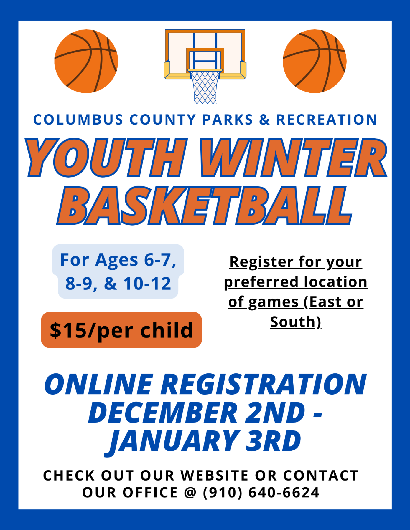 youth winter basketball